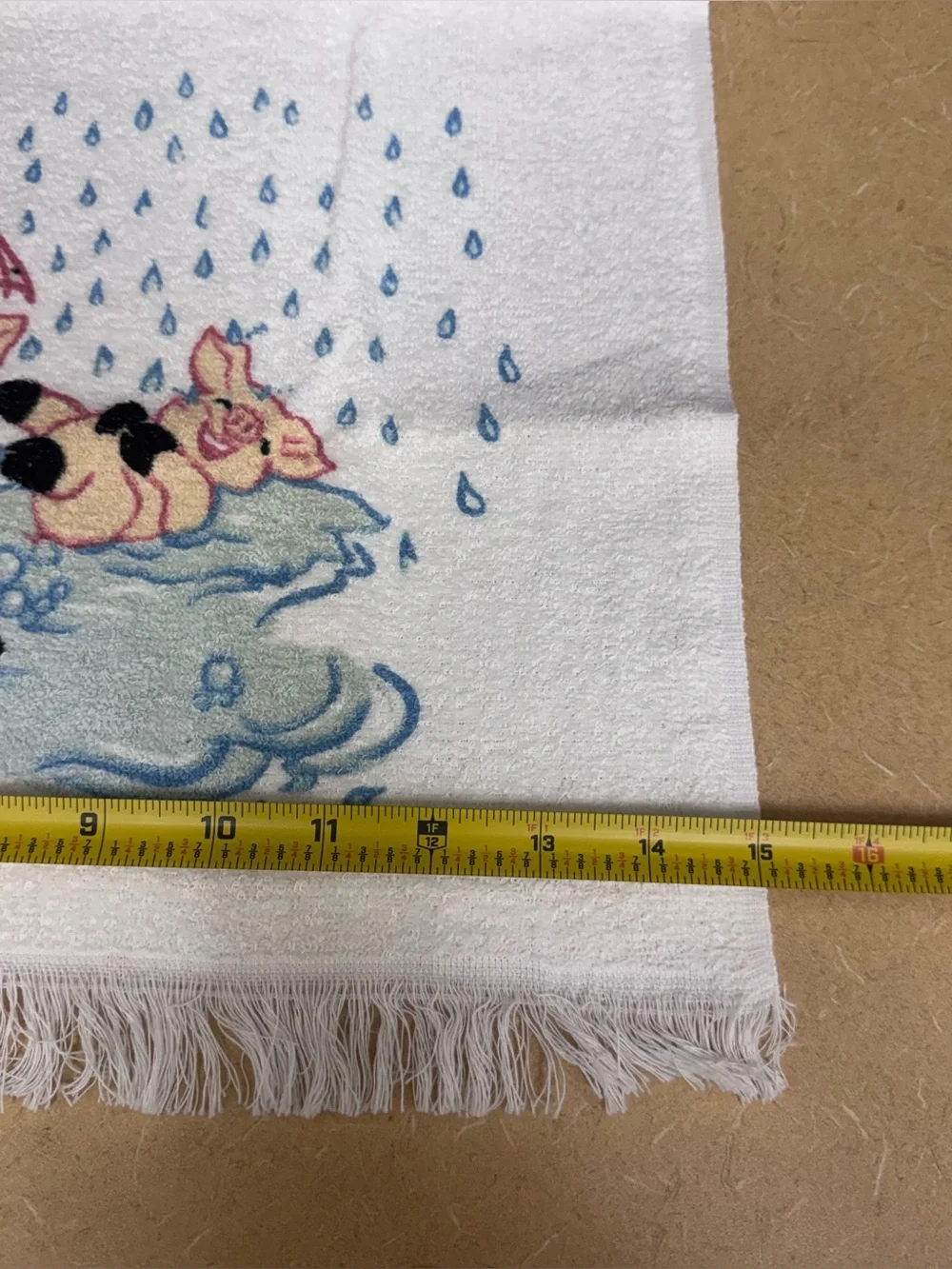 Vintage Pig Tea Towel 100% Cotton Leshner Mills